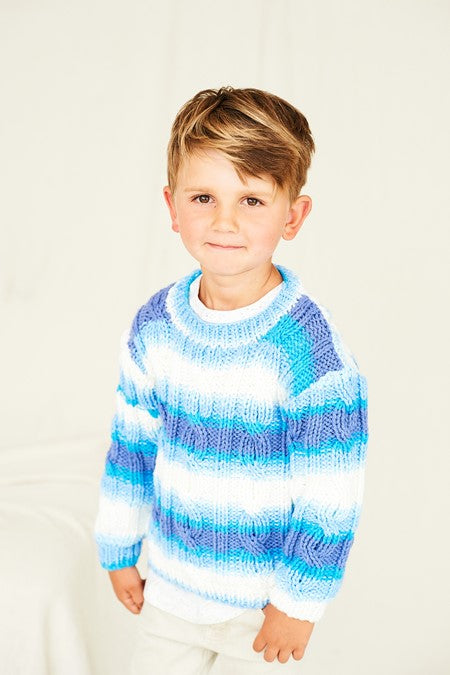 Cardigan and Sweater in Stylecraft Merry Go Round Chunky 10046