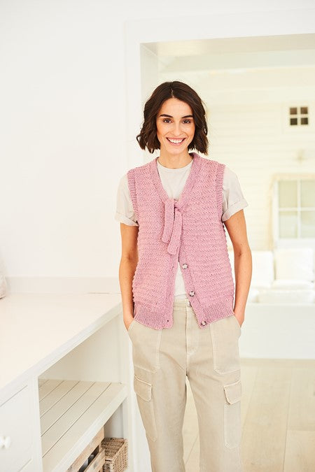 Cardigan and Waistcoat in Stylecraft ReCreate DK 10062 (printed pattern)