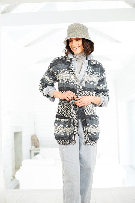 Cardigans in Stylecraft Easy Fair Isle Effect Aran 10074 (printed pattern)