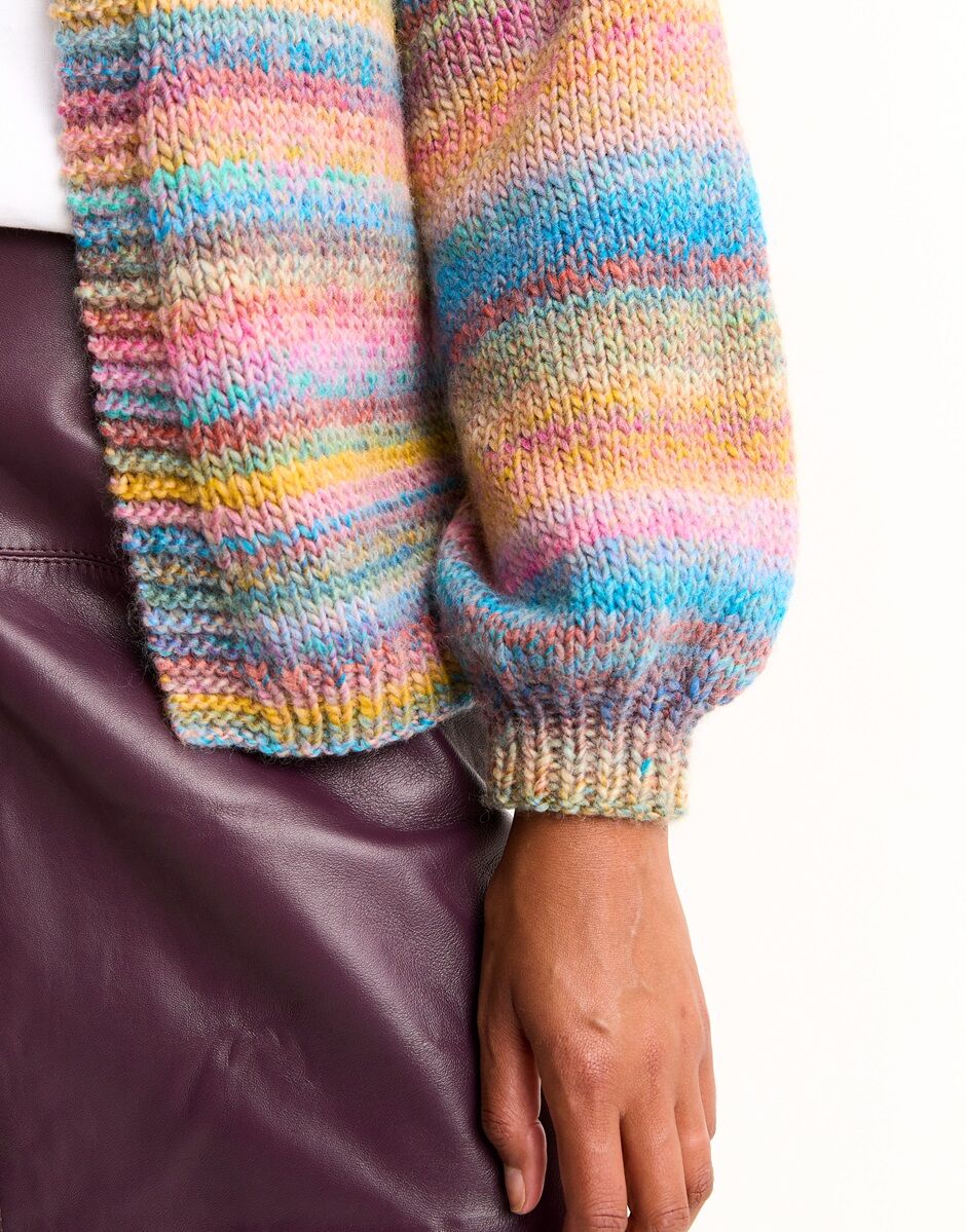 Healing Crystal Cardigan in Sirdar Jewelspun with Wool Chunky (10801)