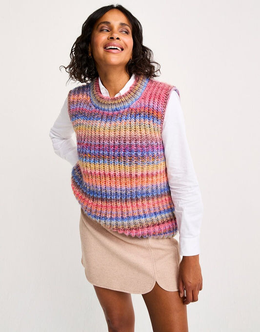 Beneath the Surface Vest in Sirdar Jewelspun with Wool Chunky (10804)