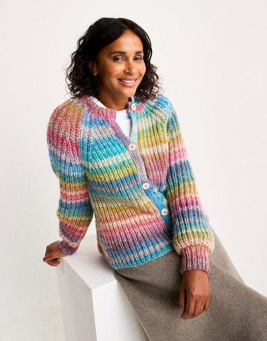 Metamorphic Cardigan in Sirdar Jewelspun with Wool Chunky (10806)
