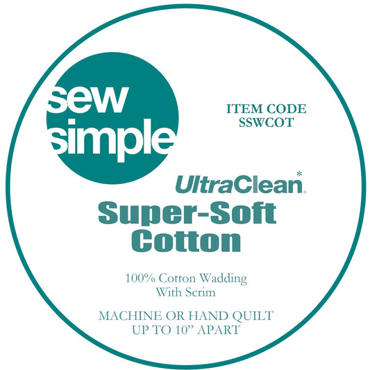 Sew Simple Supersoft 100% Cotton Wadding (90" wide)