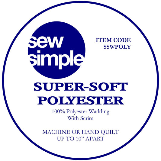 Sew Simple Supersoft 100% Polyester Wadding (90" wide)
