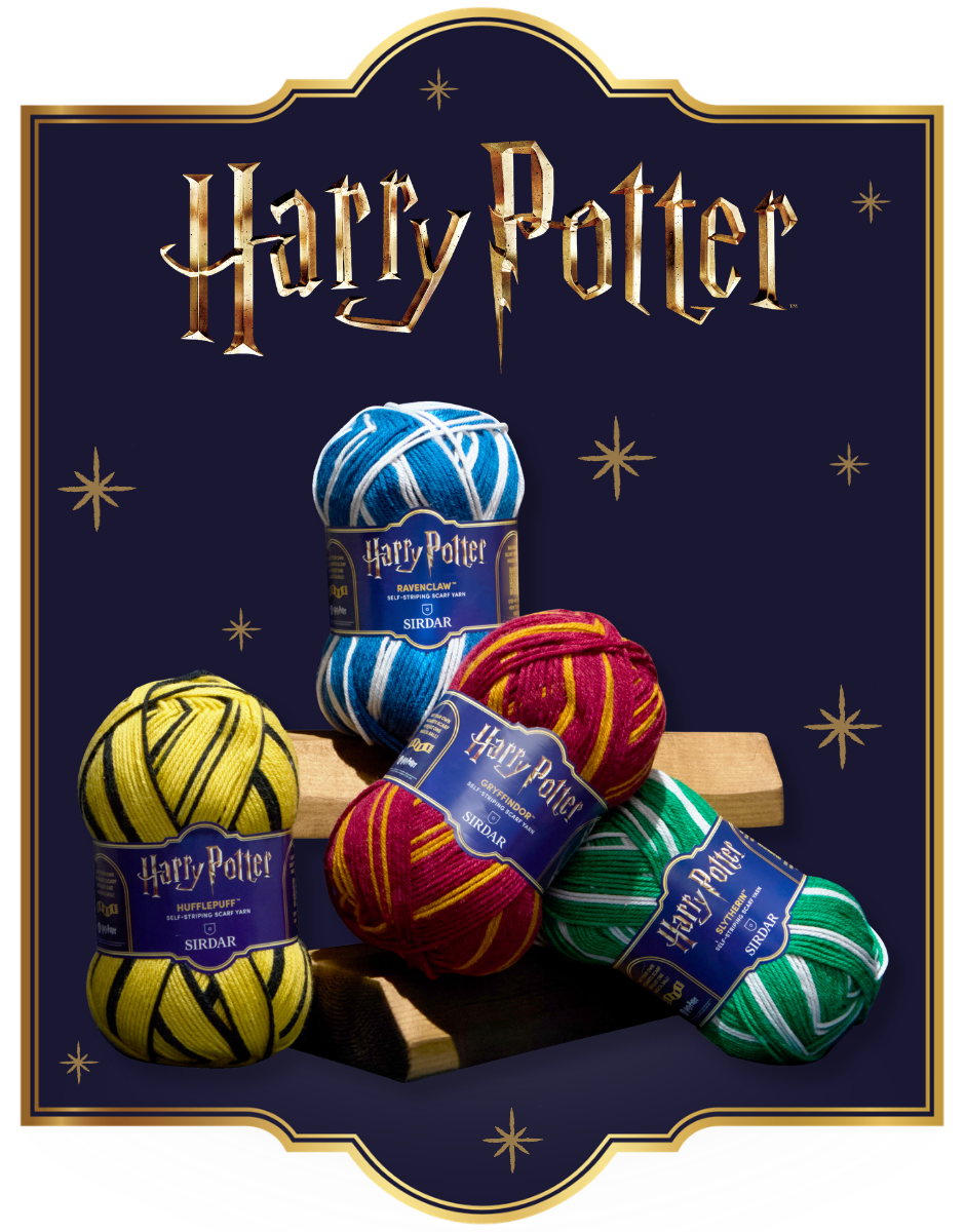 Harry Potter™ Self Striping Scarf Yarn by Sirdar: Gryffindor™