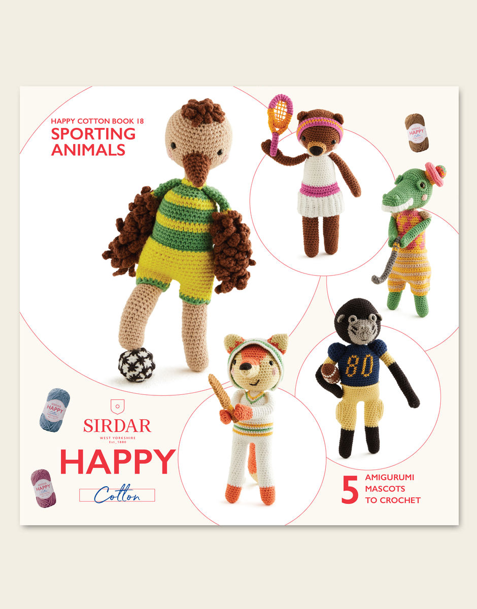 Sirdar Happy Cotton Book 18: Sporting Animals (printed pattern book)