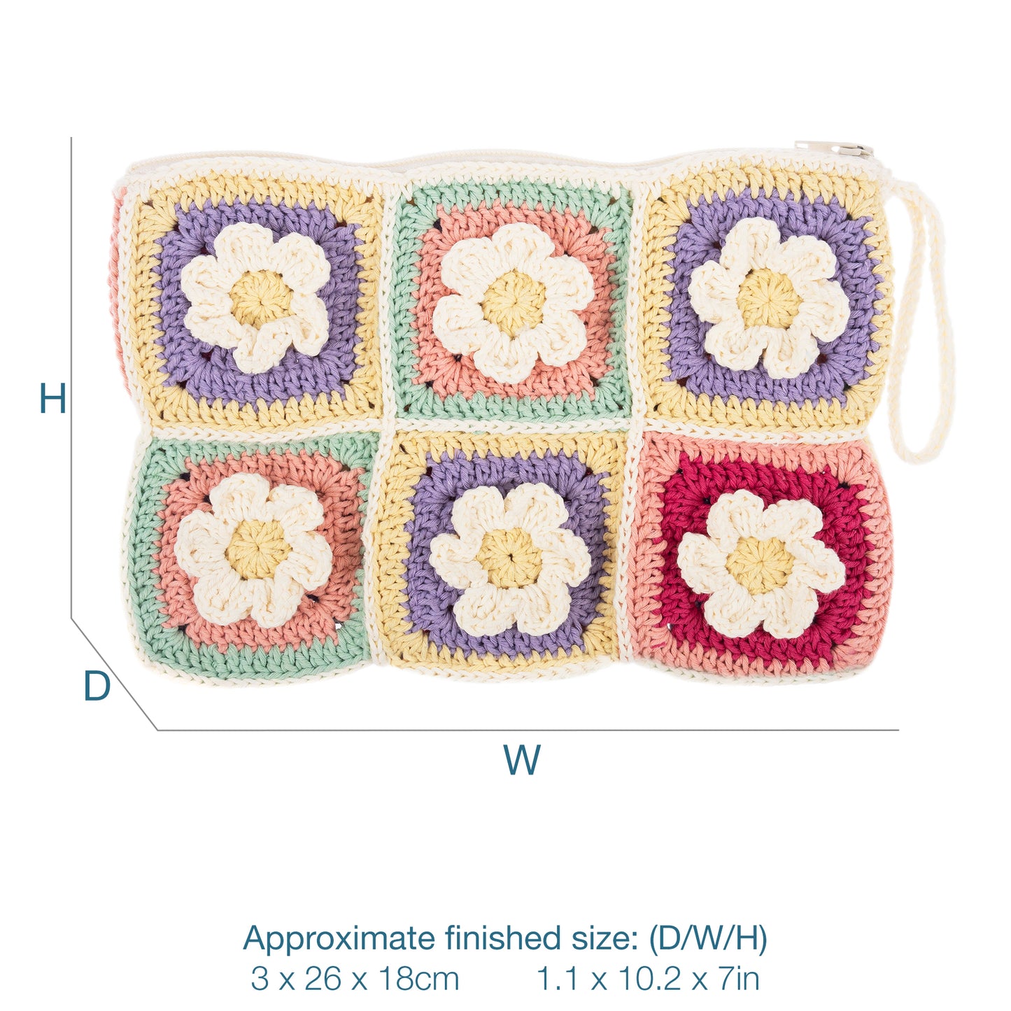 Trimits Crochet Bag with Zip Kit