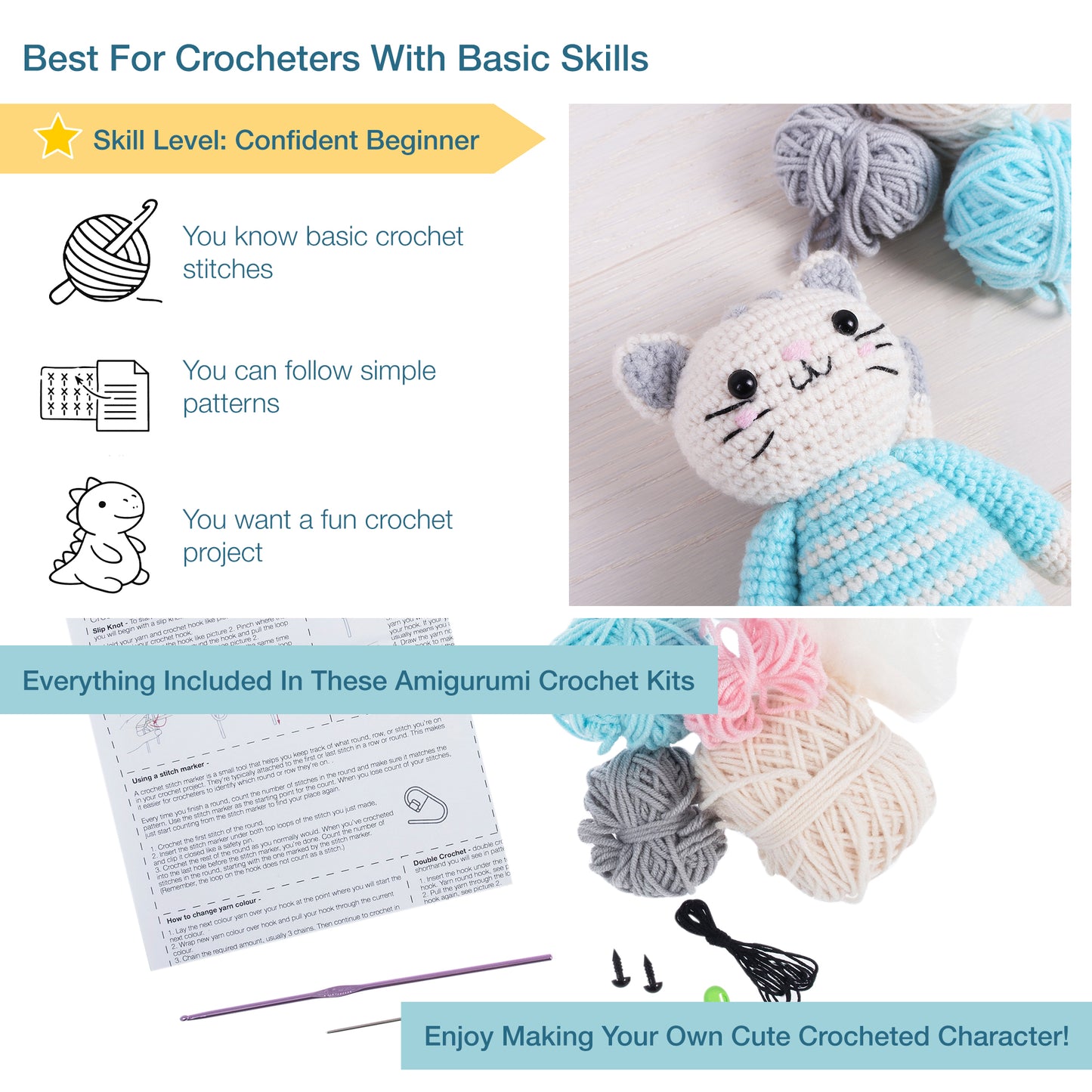 Trimits Amigurumi Crochet Kit: Cat