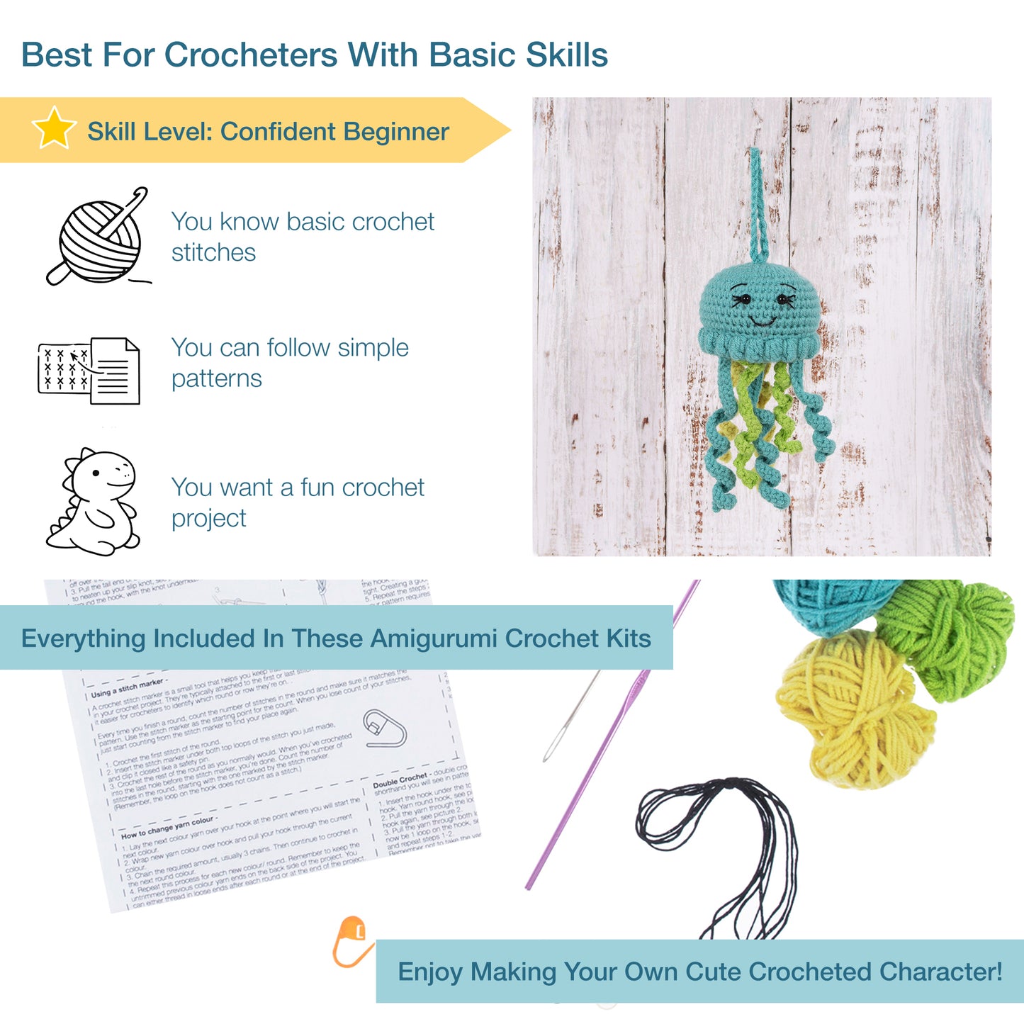 Trimits Amigurumi Crochet Kit: Jellyfish