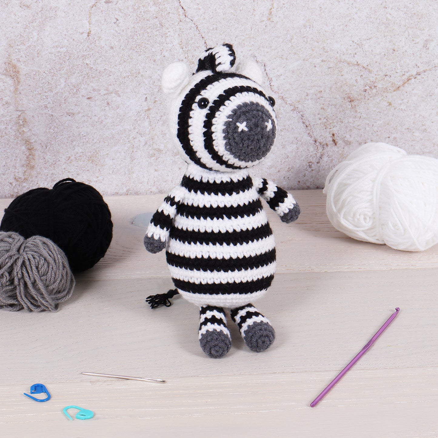 Trimits Amigurumi Crochet Kit: Zebra