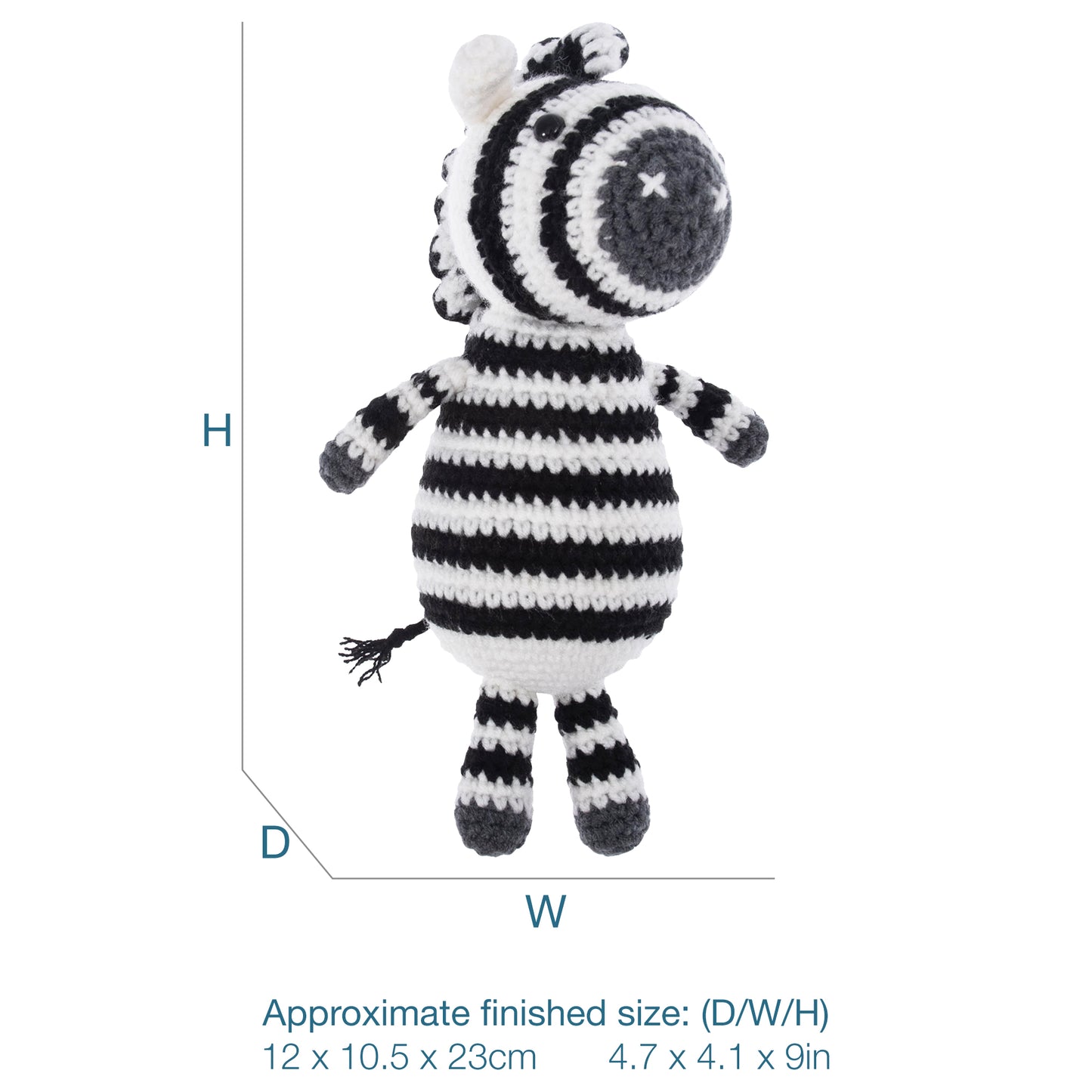 Trimits Amigurumi Crochet Kit: Zebra