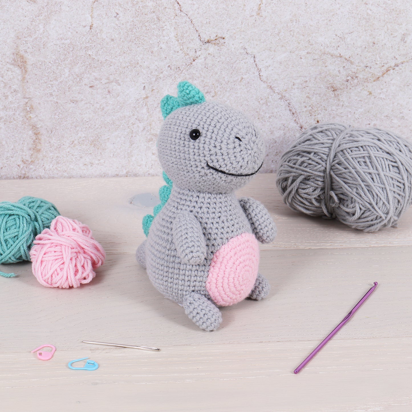 Trimits Amigurumi Crochet Kit: Dinosaur