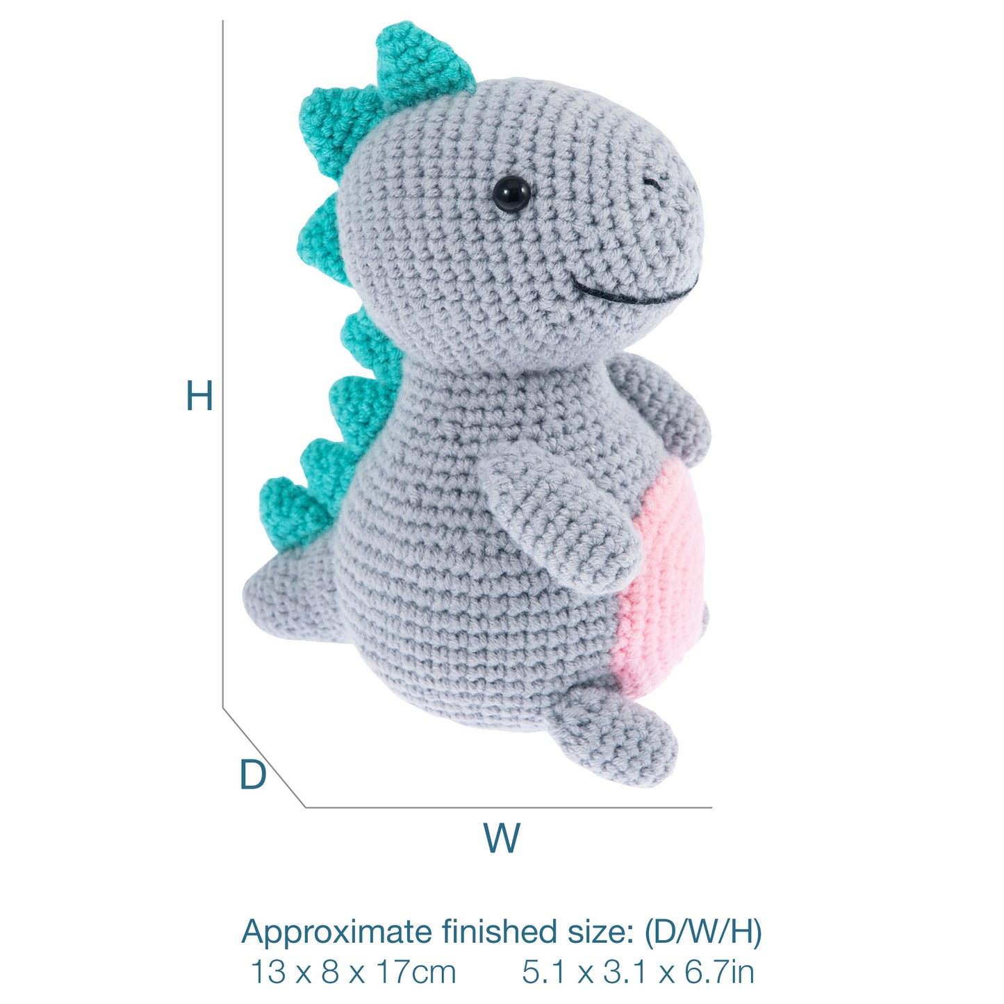 Trimits Amigurumi Crochet Kit: Dinosaur