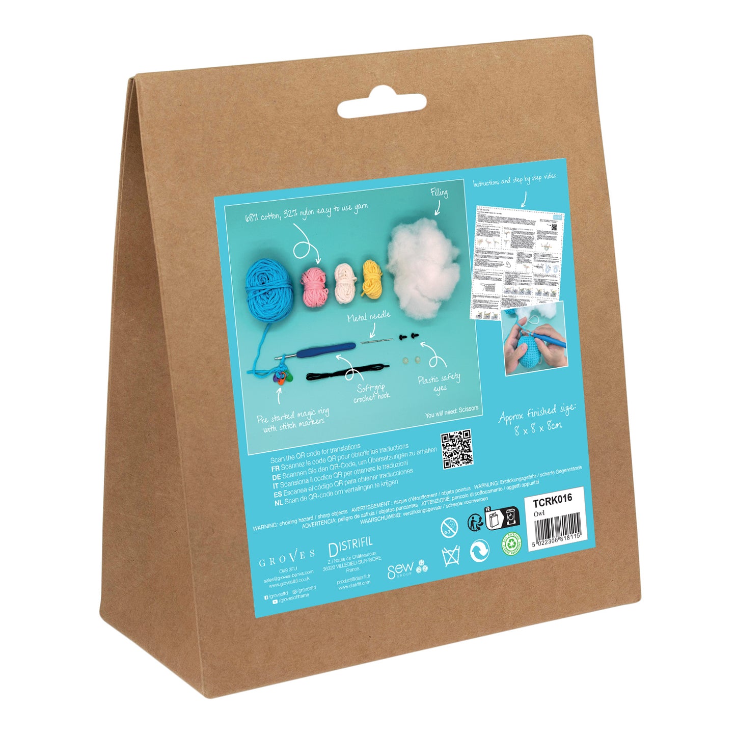 Trimits Beginners Amigurumi Crochet Kit: Owl