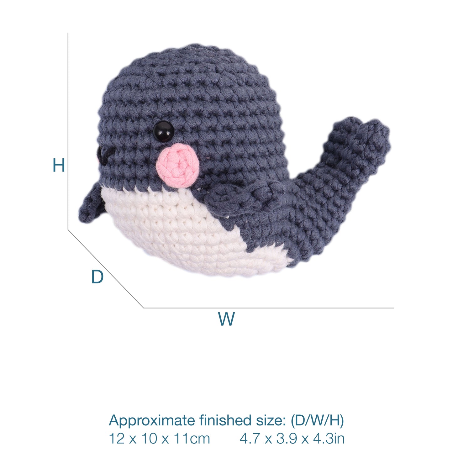 Trimits Beginners Amigurumi Crochet Kit: Whale