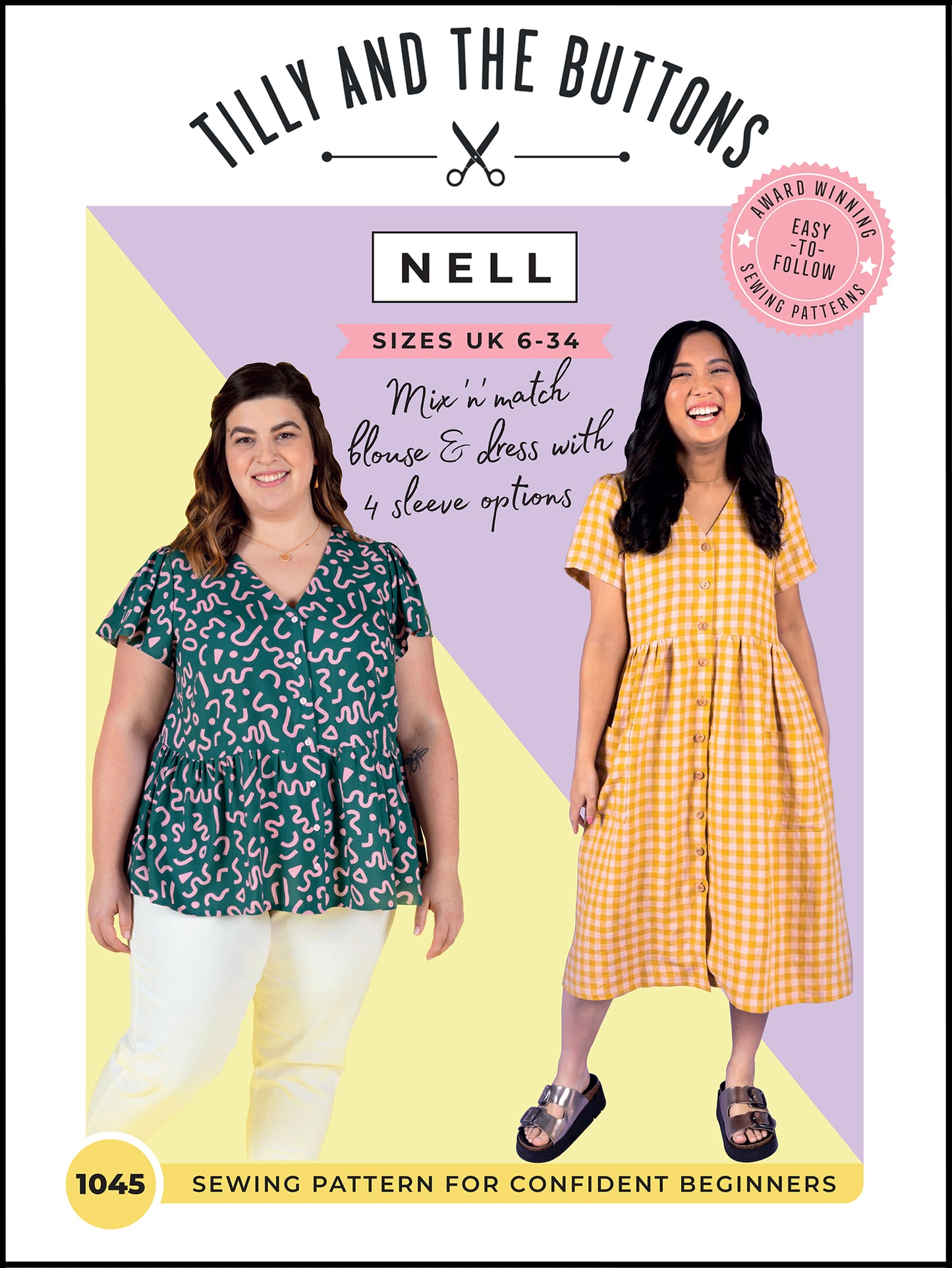 Nell Blouse and Dress by Tilly and the Buttons (1045) (paper sewing pattern)