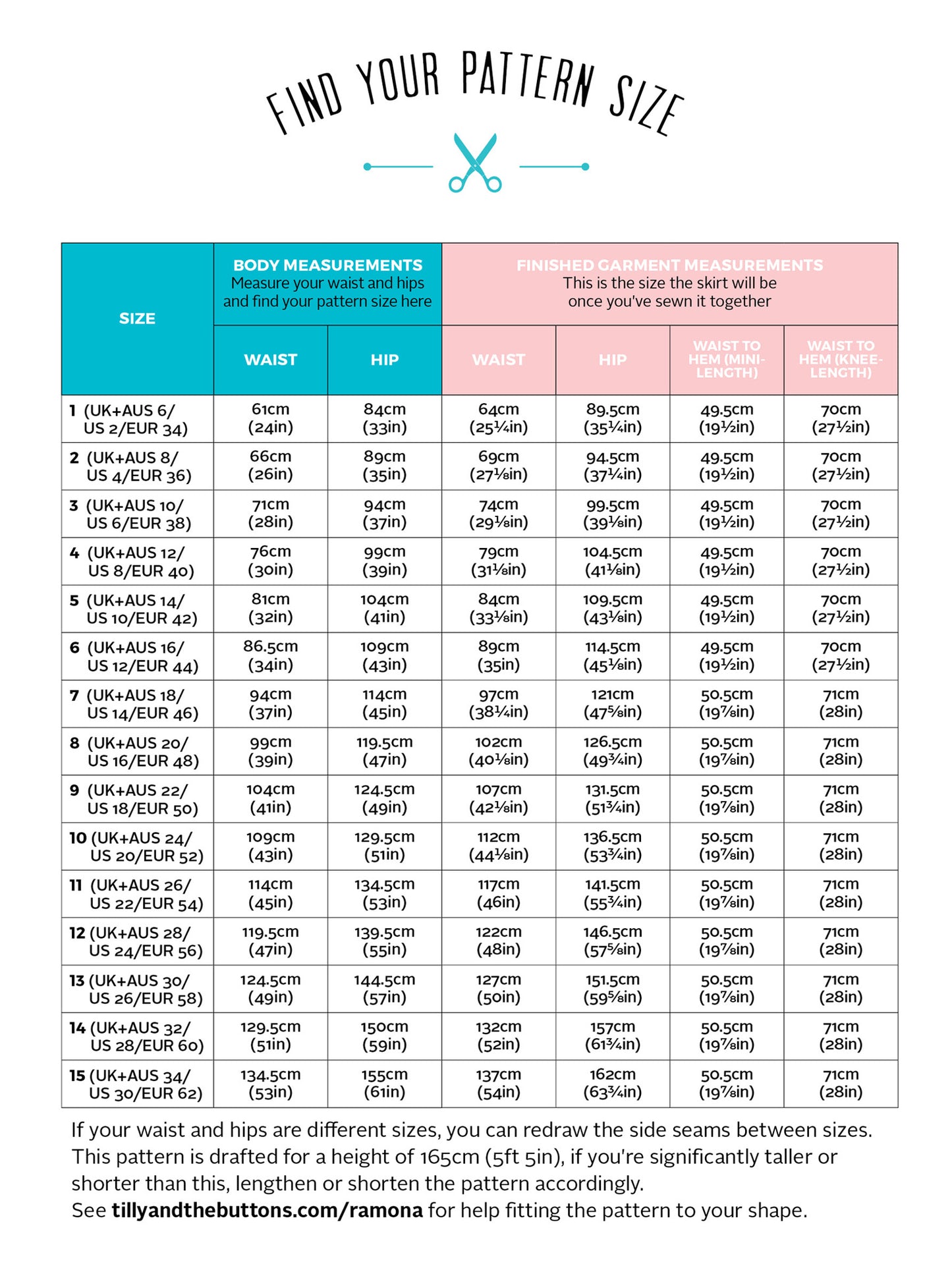 Ramona Skirt by Tilly and the Buttons (1046) (paper sewing pattern)