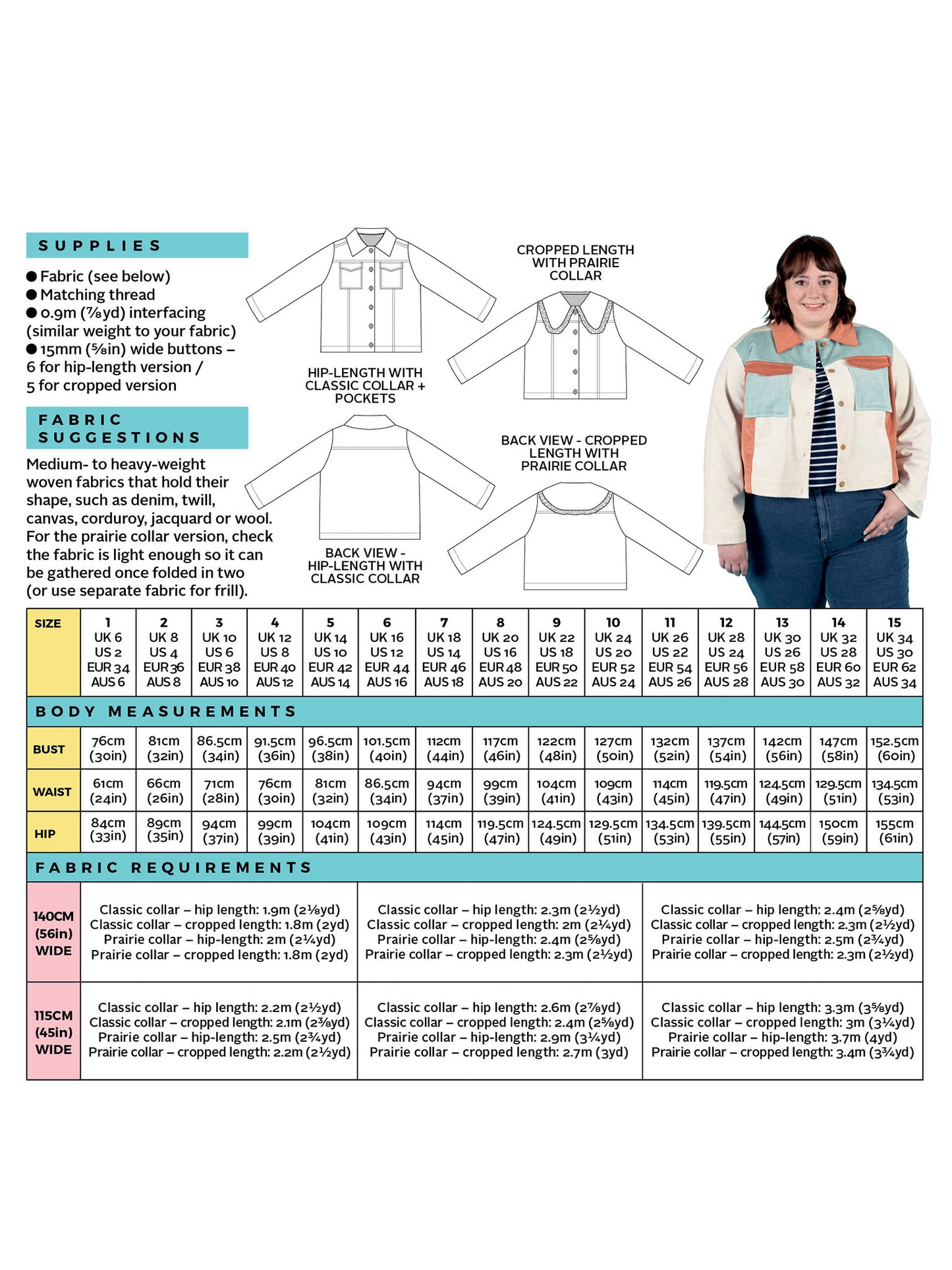 Sonny Jacket by Tilly and the Buttons (1043) (paper sewing pattern)