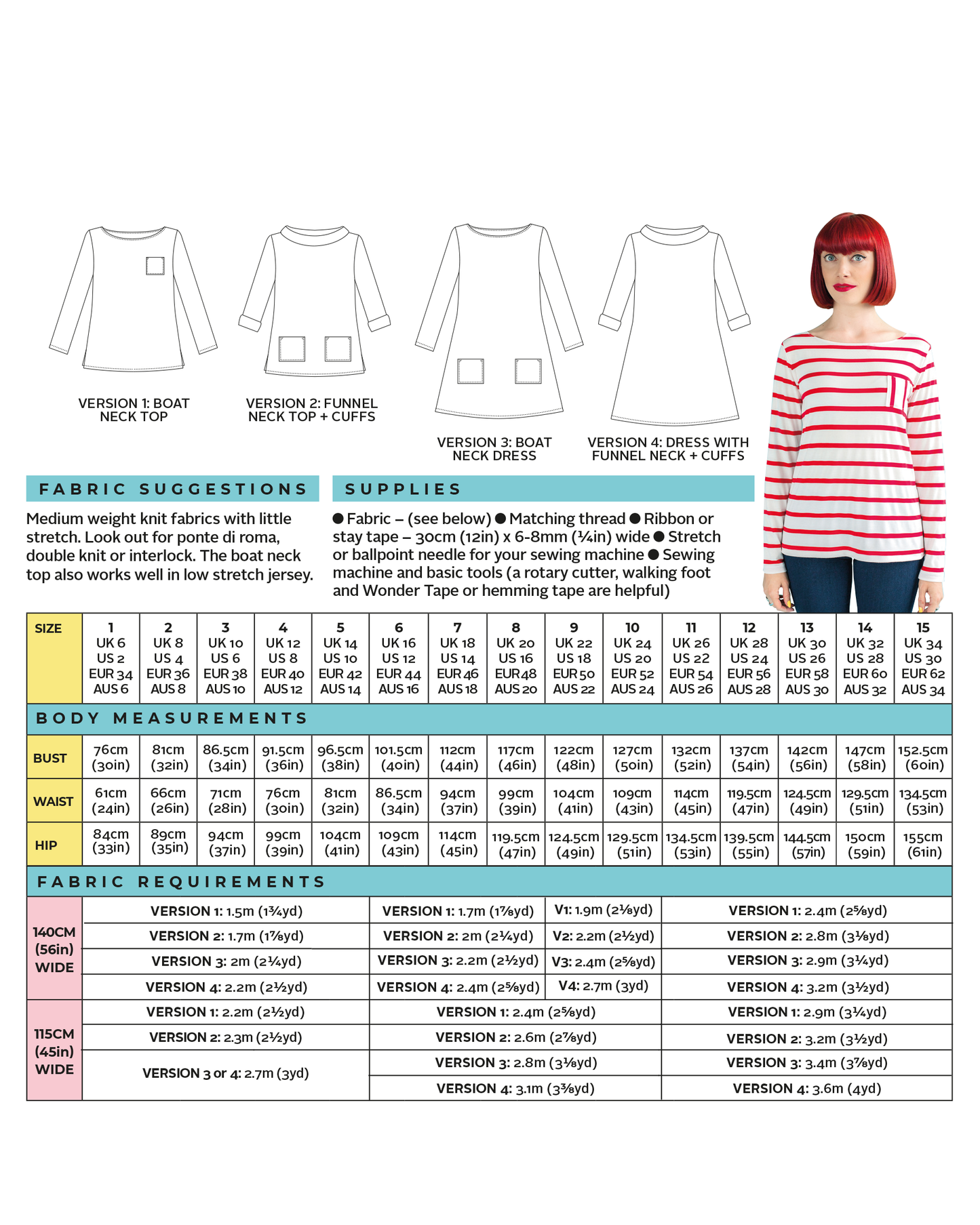 Coco Top and Dress by Tilly and the Buttons (1003) (paper sewing pattern)