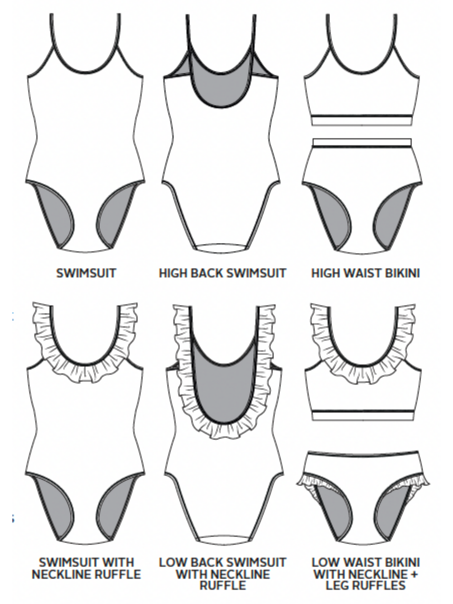 Coralie Swimwear by Tilly and the Buttons (paper sewing pattern)