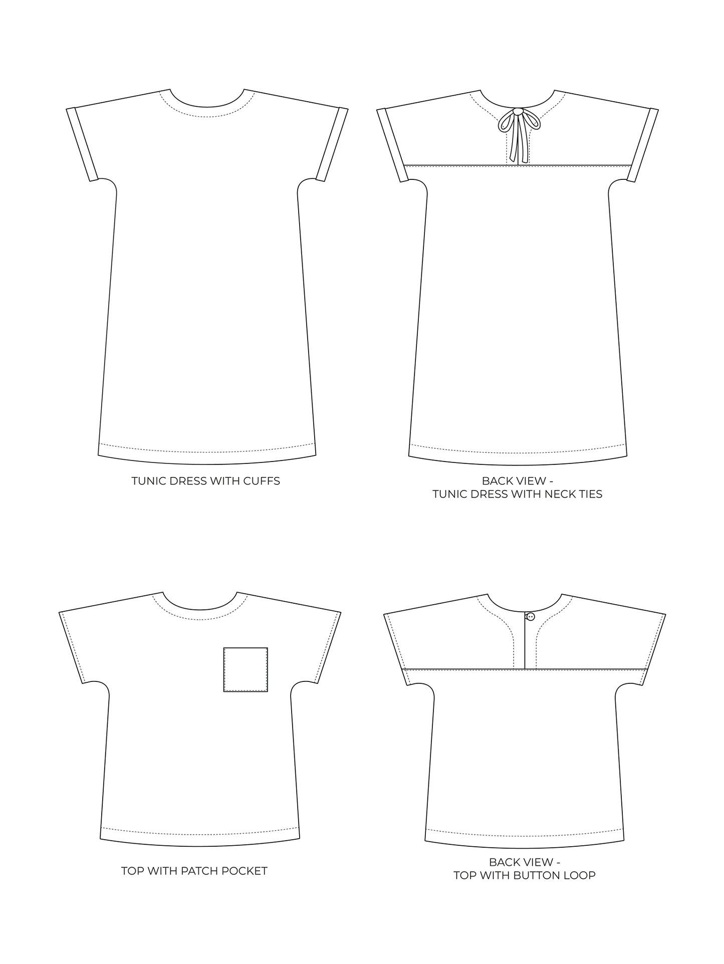 Stevie Tunic by Tilly and the Buttons (1020) (paper sewing pattern)