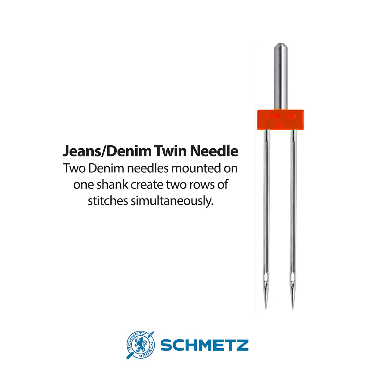 Schmetz Jeans Twin Sewing Machine Needle 4.0/100