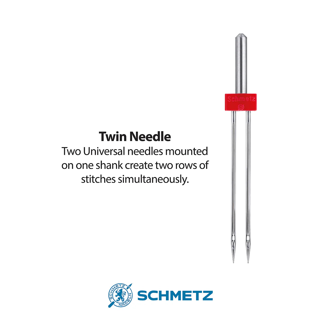 Schmetz Universal Twin Sewing Machine Needle 3.0/90