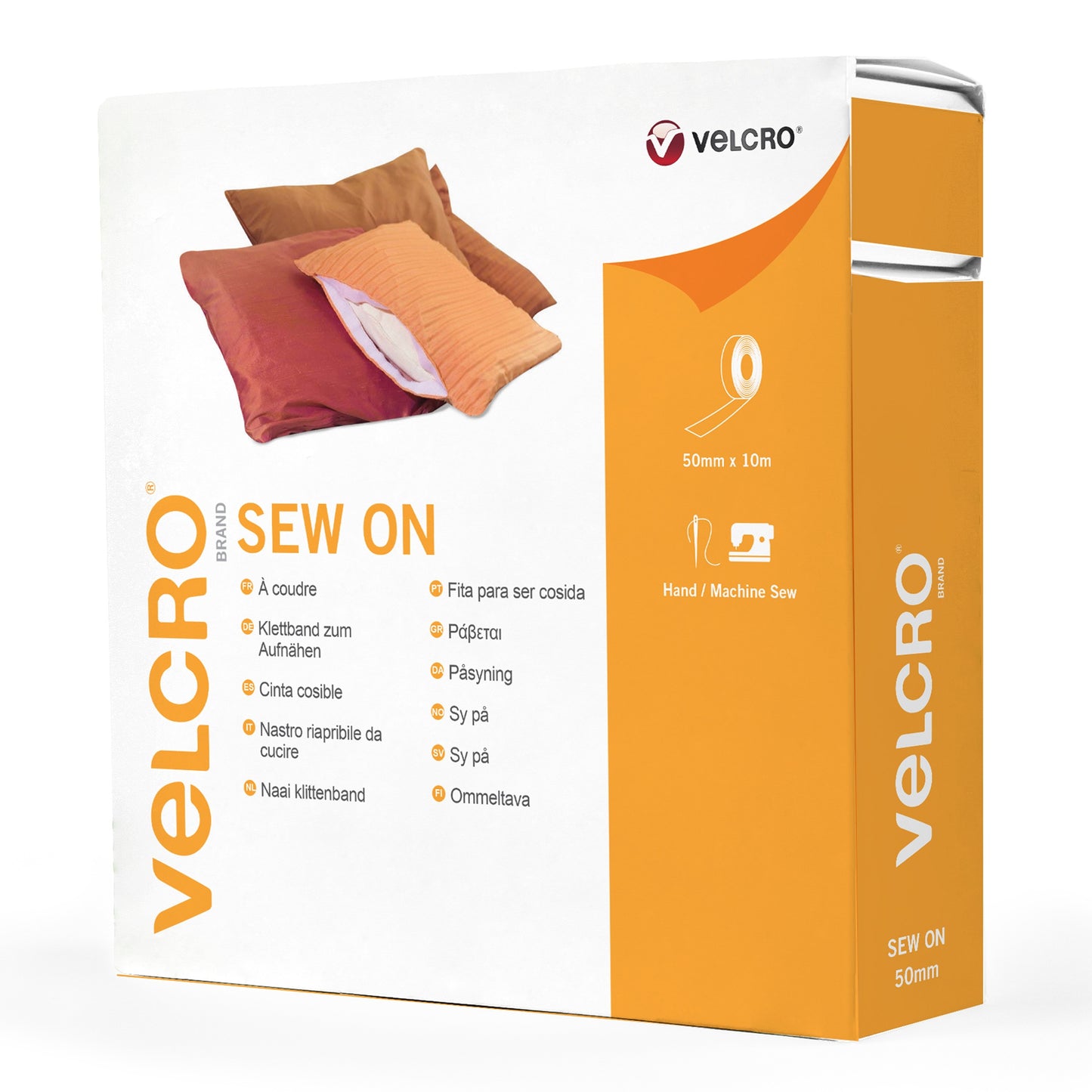 Velcro Sew-On 50mm: White