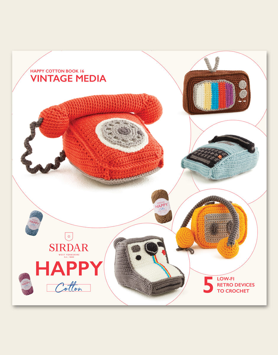 Sirdar Happy Cotton Book 16: Vintage Media (printed pattern book)