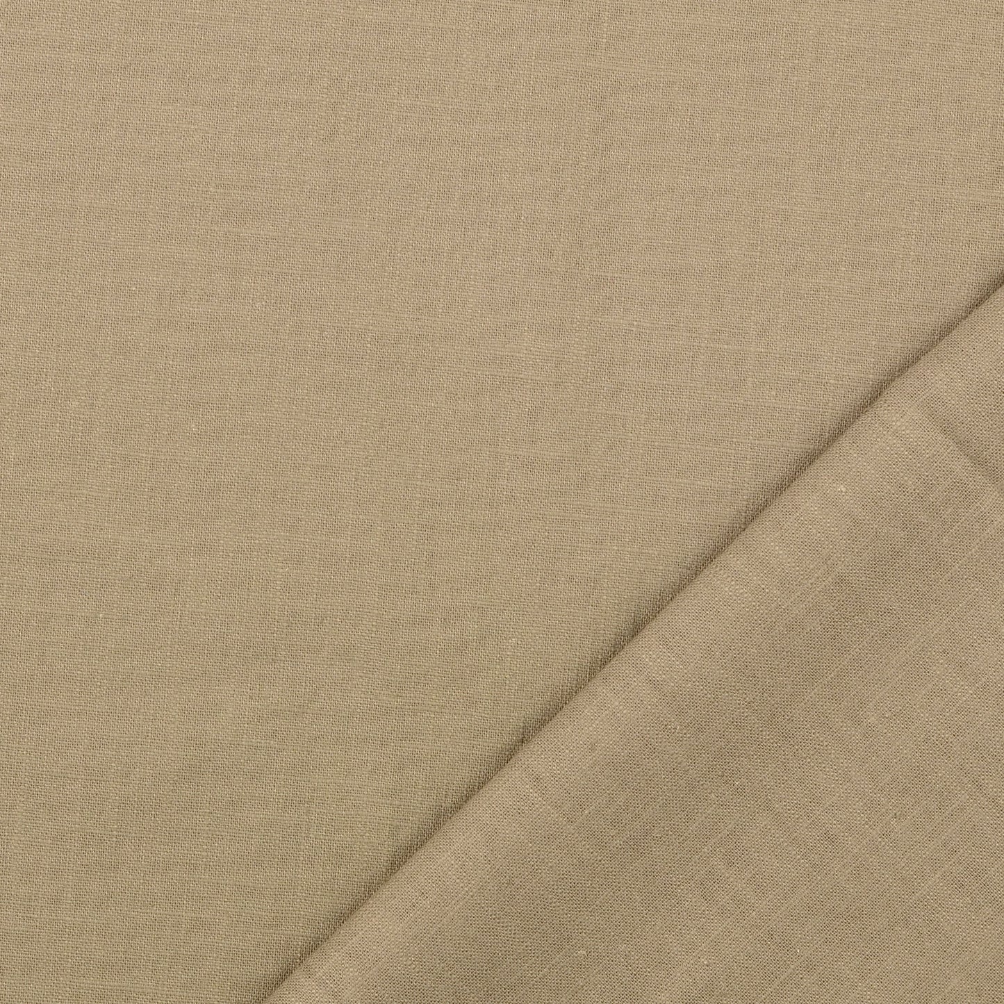 Washed Plain Linen: Khaki