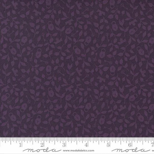 Wild Meadow by Sweetfire Road for Moda Fabrics: Crown and Vines - Prune (43135-17)