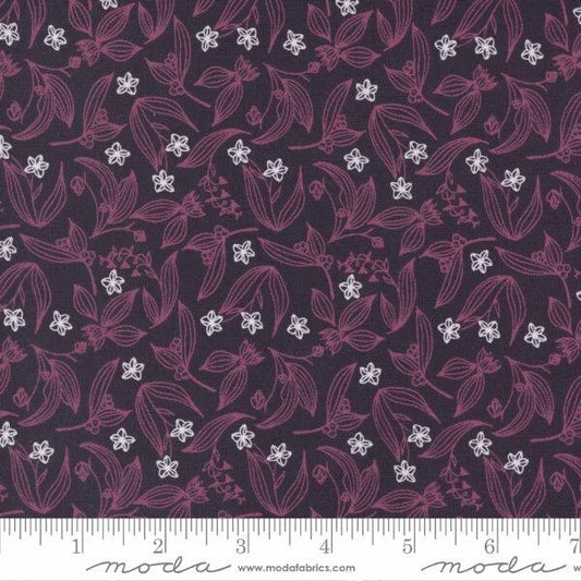 Wild Meadow by Sweetfire Road for Moda Fabrics: Fairy Circles - Prune (43134-17)