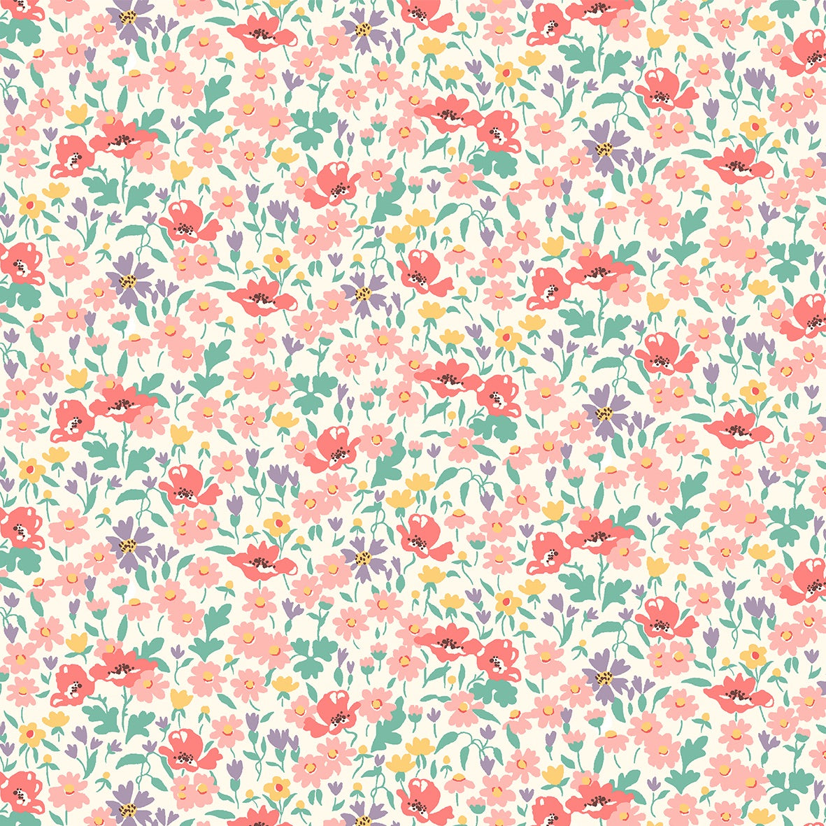 The Riviera Collection by Liberty Fabrics: Wildflower Poppy (LF01666463C)