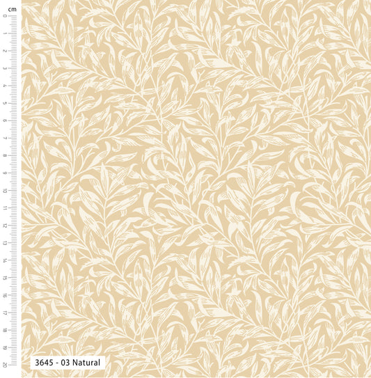 William Morris Willow Bough by Make + Believe Fabrics: Natural