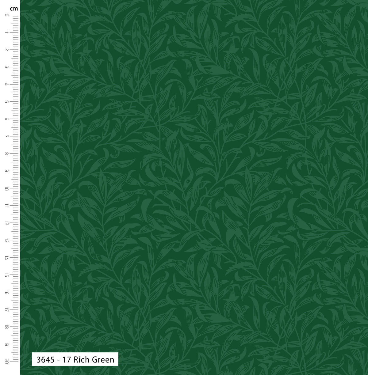 William Morris Willow Bough by Make + Believe Fabrics: Rich Green