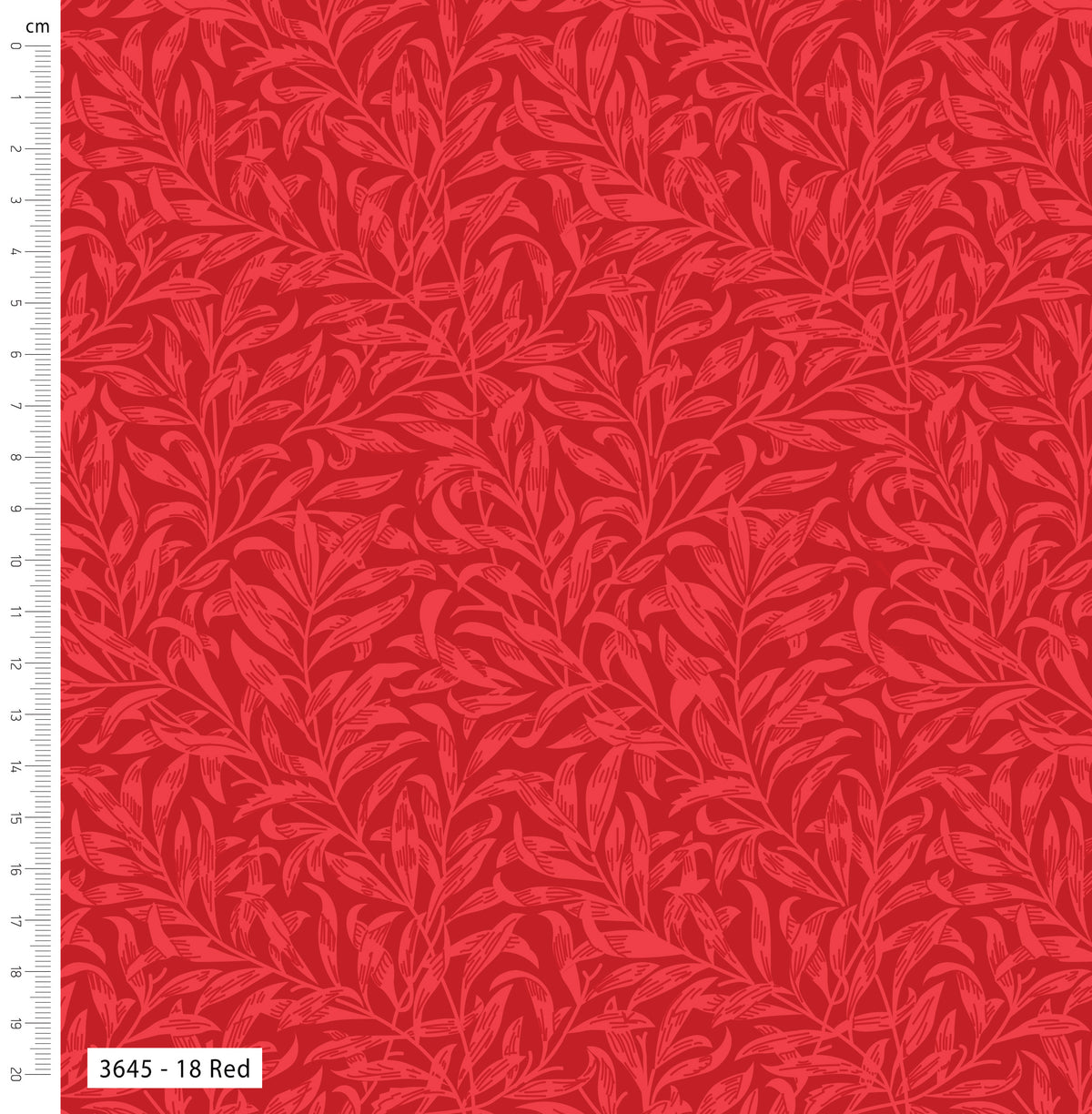 William Morris Willow Bough by Make + Believe Fabrics: Red
