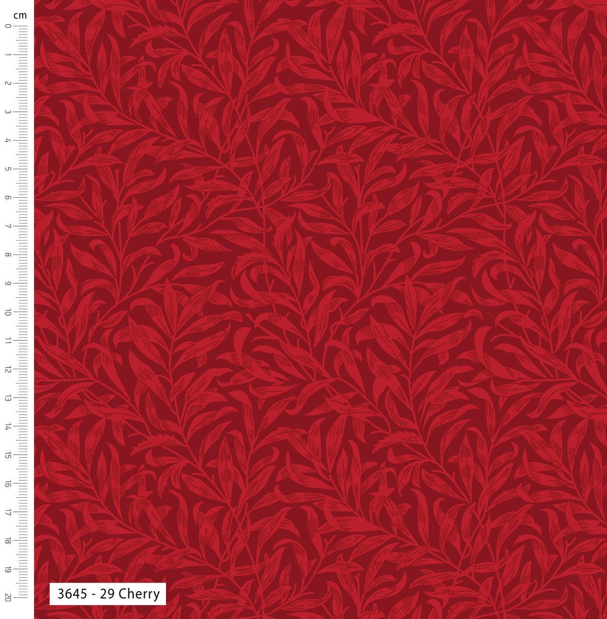 William Morris Willow Bough by Make + Believe Fabrics: Cherry