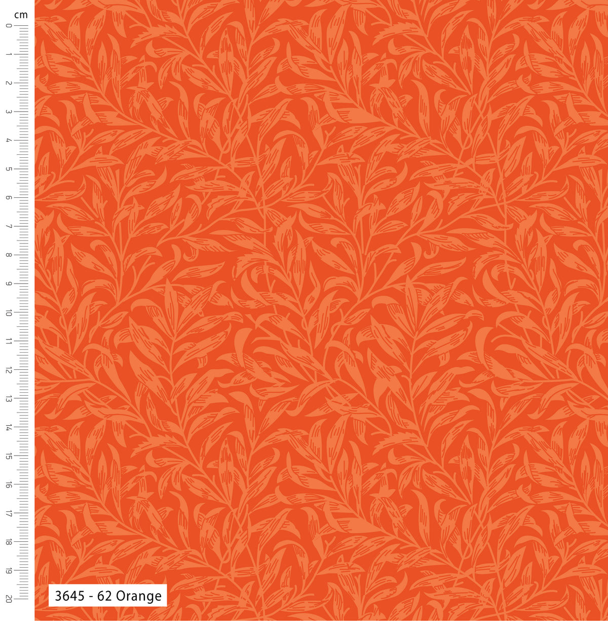 William Morris Willow Bough by Make + Believe Fabrics: Orange