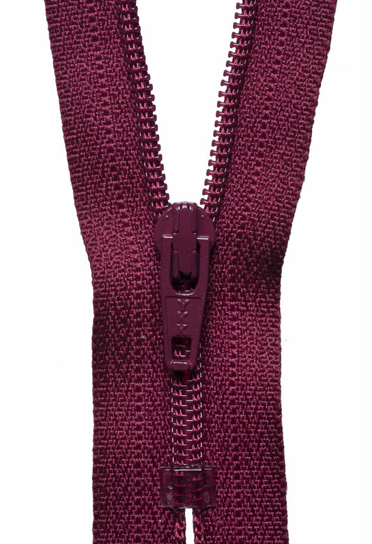 YKK Standard Zip 10cm/4in: Wine (525)