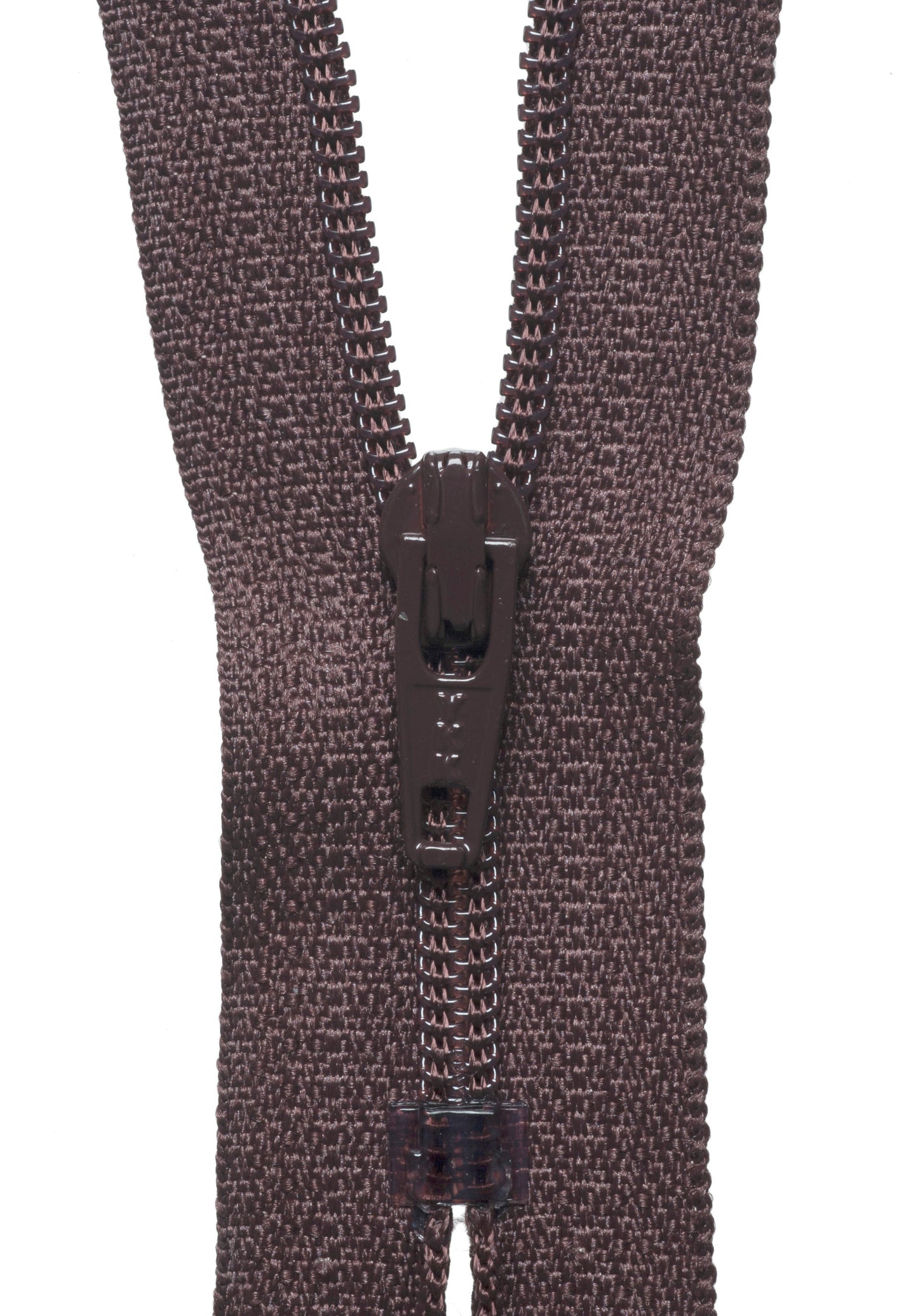 YKK Standard Zip 10cm/4in: Brown (570)