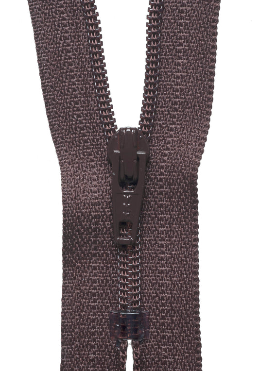 YKK Standard Zip 10cm/4in: Brown (570)