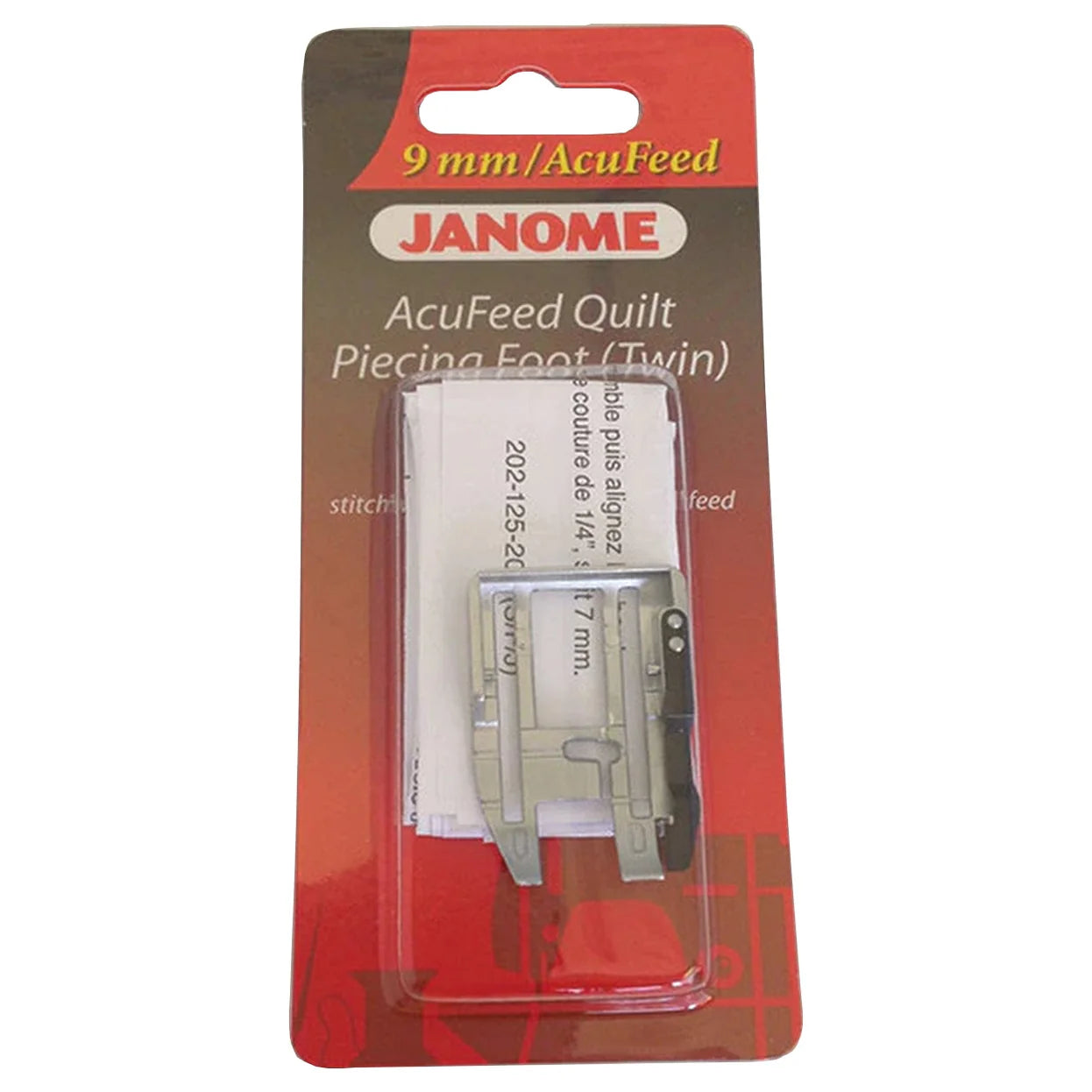 Janome AcuFeed Quilt Piecing Foot (Twin) (9mm/AcuFeed models)