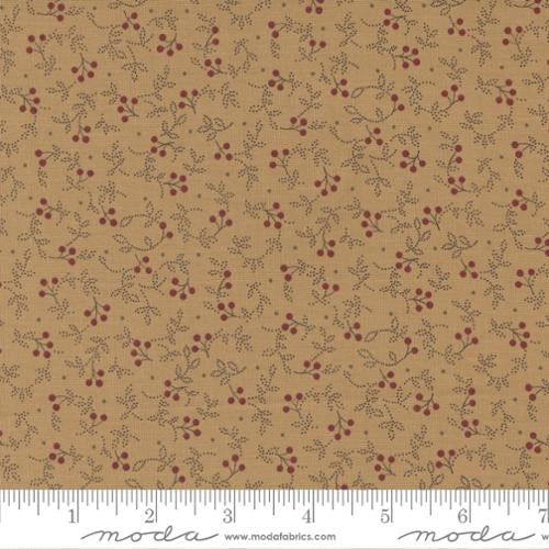 Adamstown by Jo Morton for Moda Fabrics: Berries - Soft Gold (38132-13)