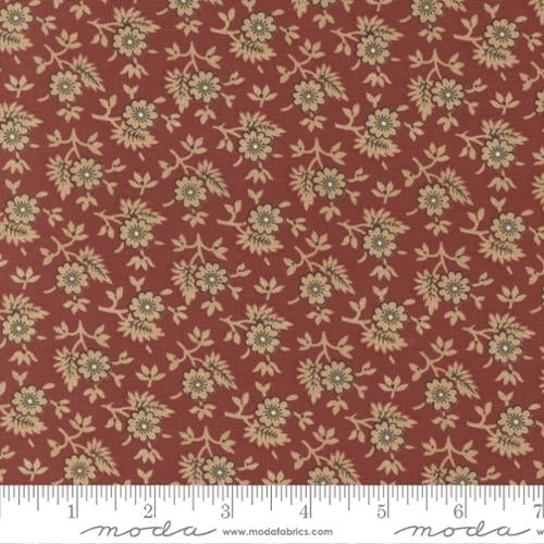 Adamstown by Jo Morton for Moda Fabrics: Flower Bud - Brick Red (38138-15)