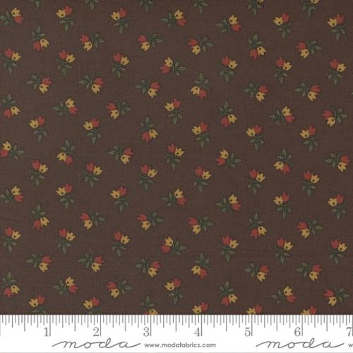 Adamstown by Jo Morton for Moda Fabrics: Tulips - Brown (38131-18)