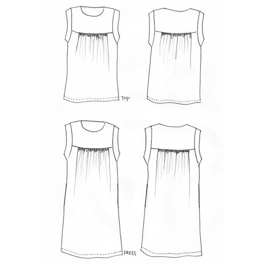 Alice Top & Dress by Tessuti (paper sewing pattern)