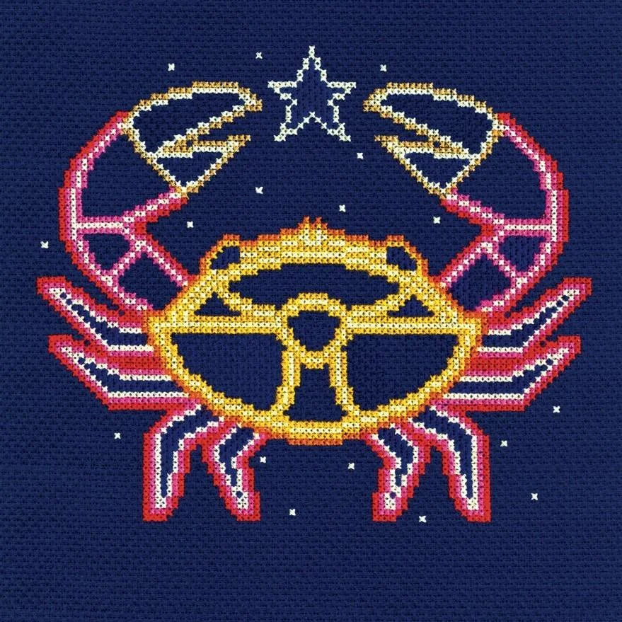 DMC Star Sign Cross Stitch Kit: Cancer