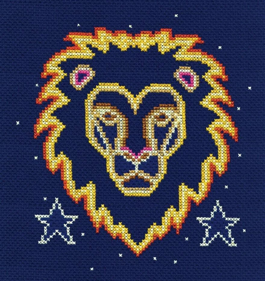 DMC Star Sign Cross Stitch Kit: Leo
