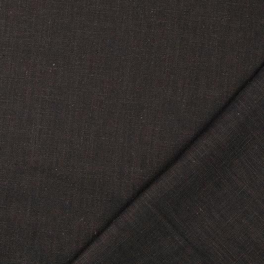 Washed Plain Linen: Black