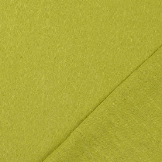 Washed Plain Linen: Chartreuse